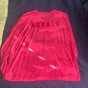Nobull long sleeve pink camo shirt